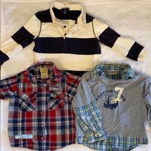 🌟5/$15 🐇Boys Bundle- Polo style shirts Size 24 mos